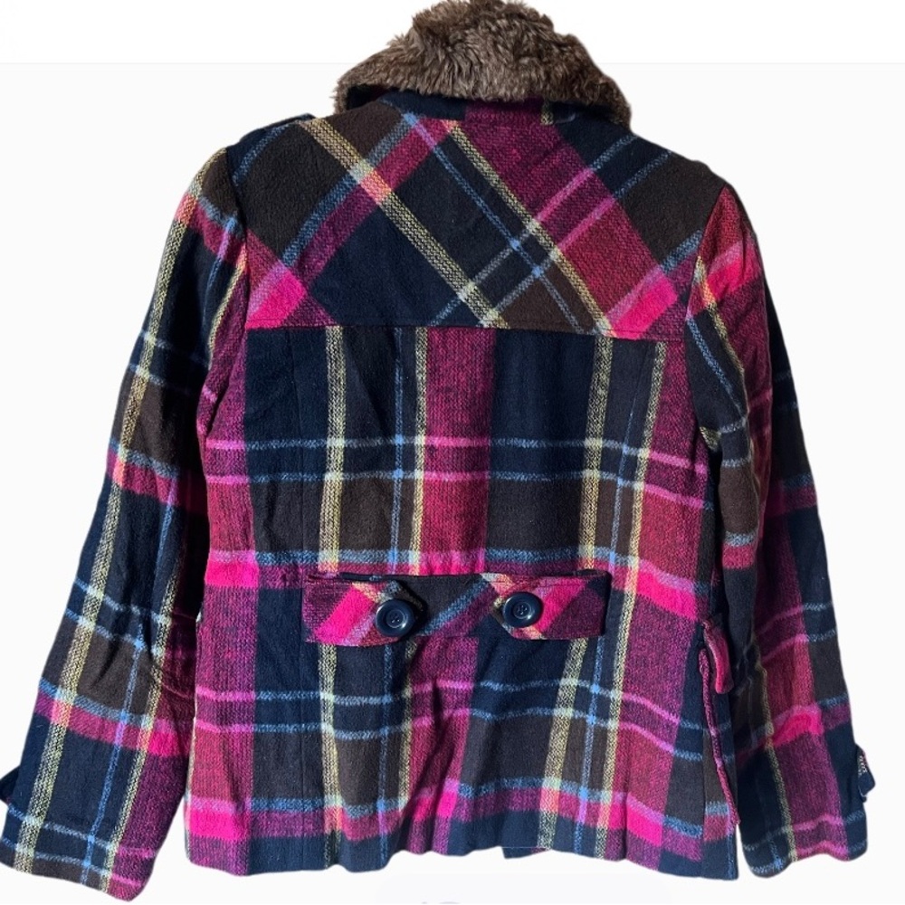 💚 Dollhouse Outerwear Women Plaid Coat size Small - Picture 3 of 7
